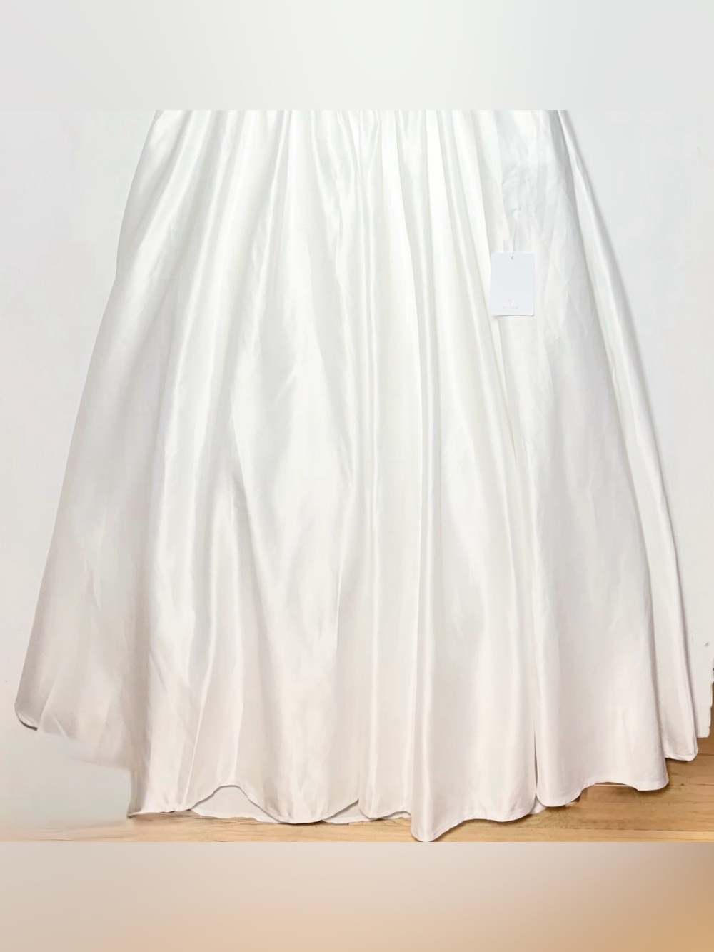 NWT Lulus Arabella White Basque Waist Maxi Dress, Size Medium - Picture 10 of 16